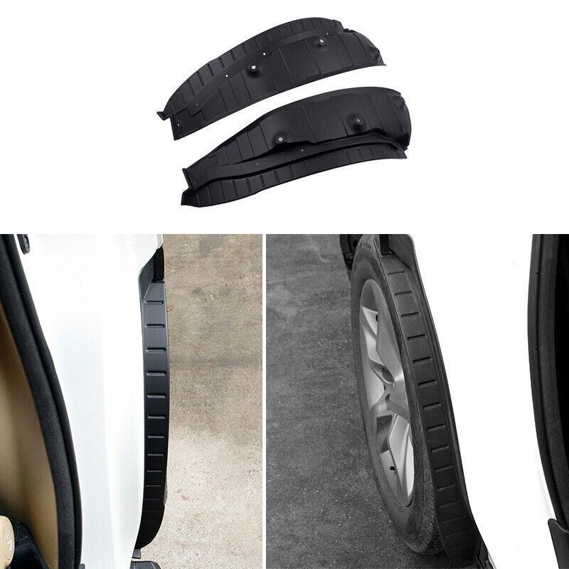 Matt Black Rear Set Splash Mud Guards Flaps 2pcs for Toyota Highlander 2014-2019