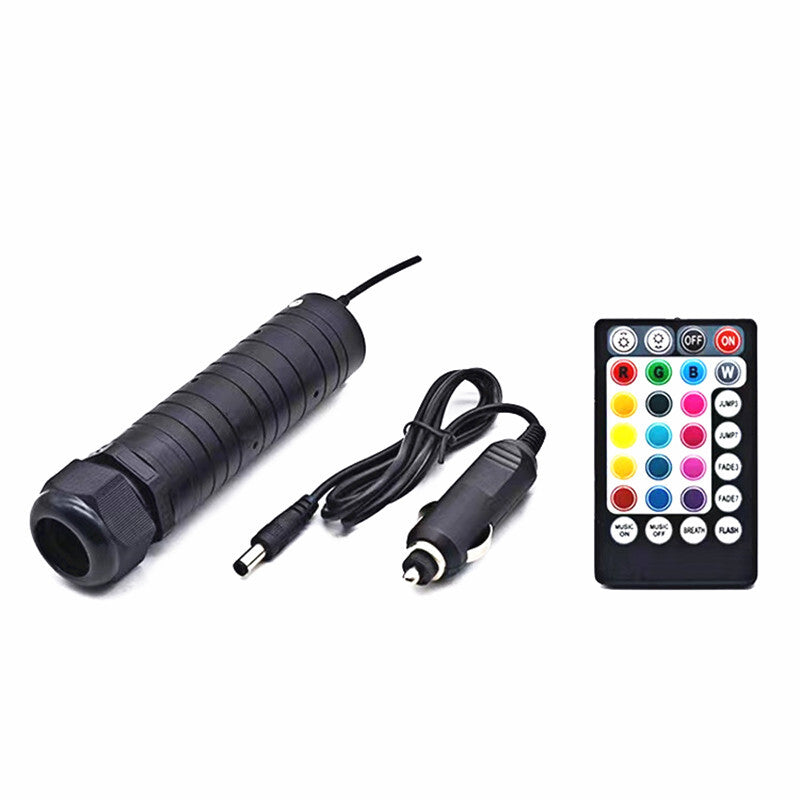 LED Fiber Optic Car Light DC12V 6W RGB Car Roof Star Lights RF Remote Control