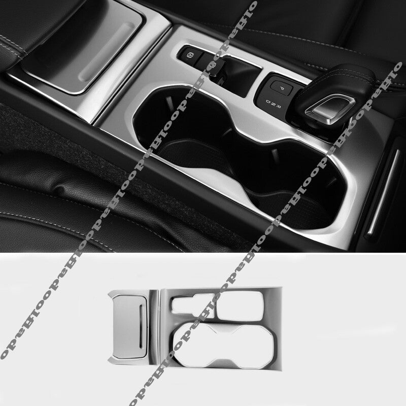 for Volvo XC40 2018-2024 Silver titanium central console gear shift panel trim