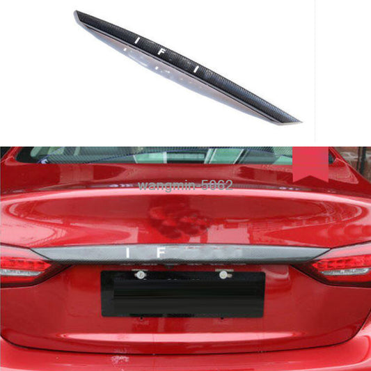 FOR 2018-2021 for INFINITI Q50 Dry Carbon Fiber Rear Trunk Lid Gate Edge Cover Trim
