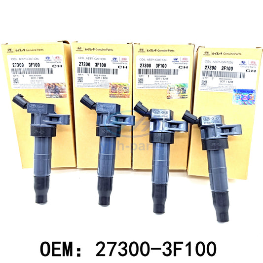 27300-3F100 4Pcs Ignition Coil for Hyundai Sonata for Tucson for Kia Optima Forte