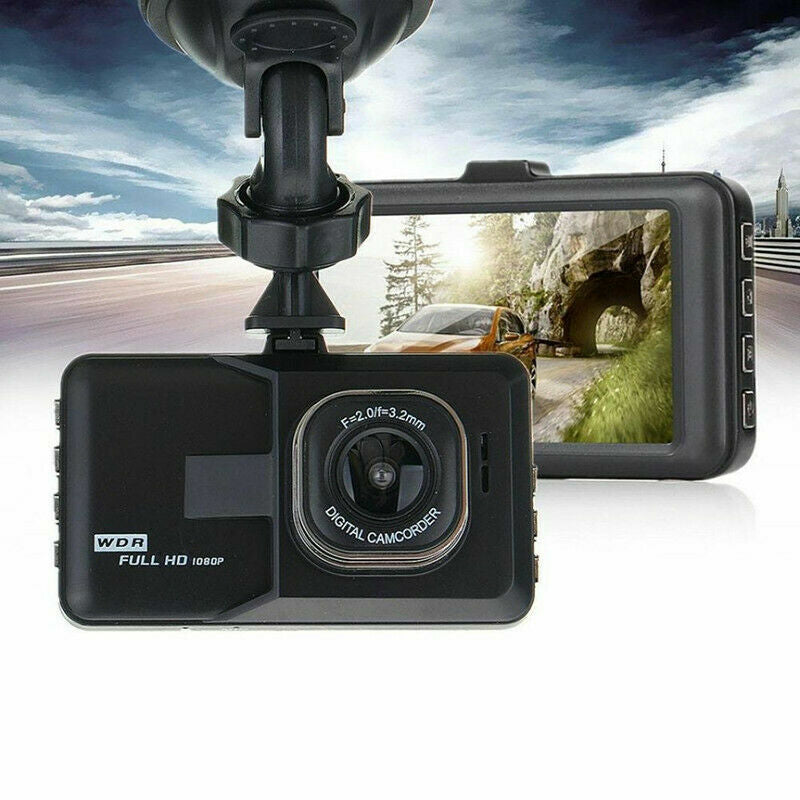 3 Screen 1080 Car Dash DVR Camera Recorder Wide Angle Lens Dash Cams Monitor