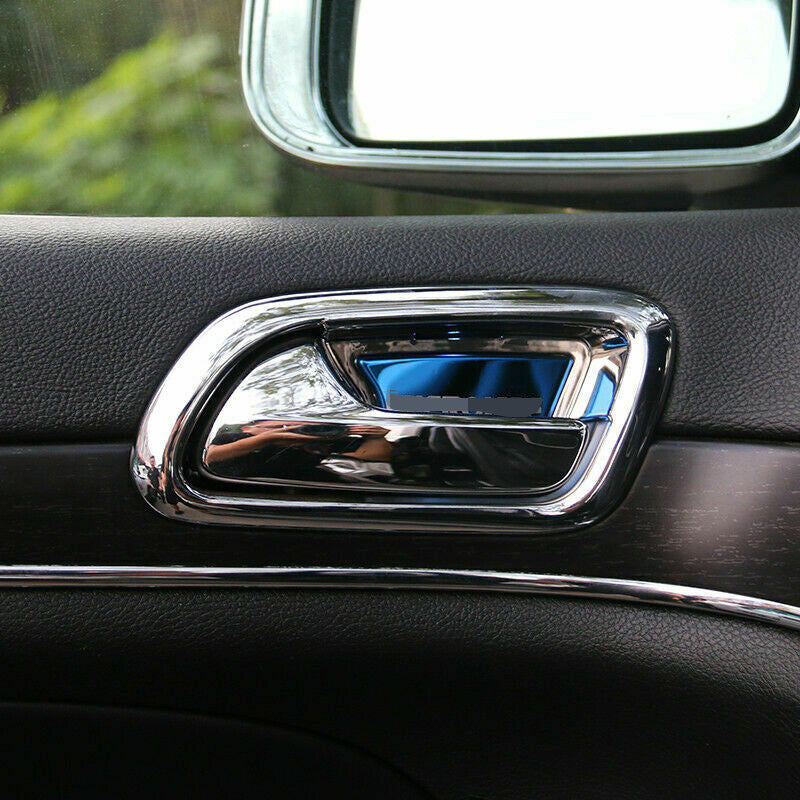 for Jeep Grand Cherokee 2014-2020 Chrome Inner Side Door Bowl Handle Cover Trim