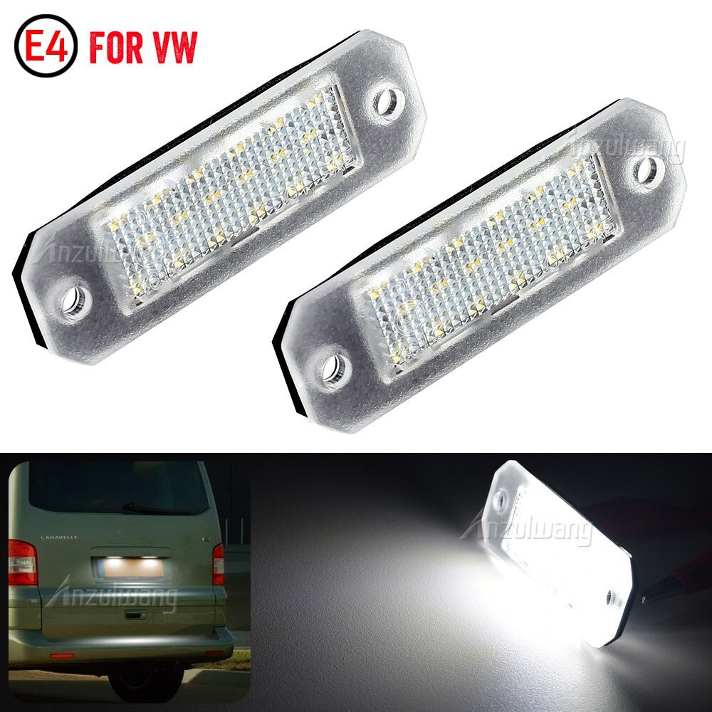 LED License Plate Lights for VW for Volkswagen Transporter T5 T6 Caddy 2004-2017