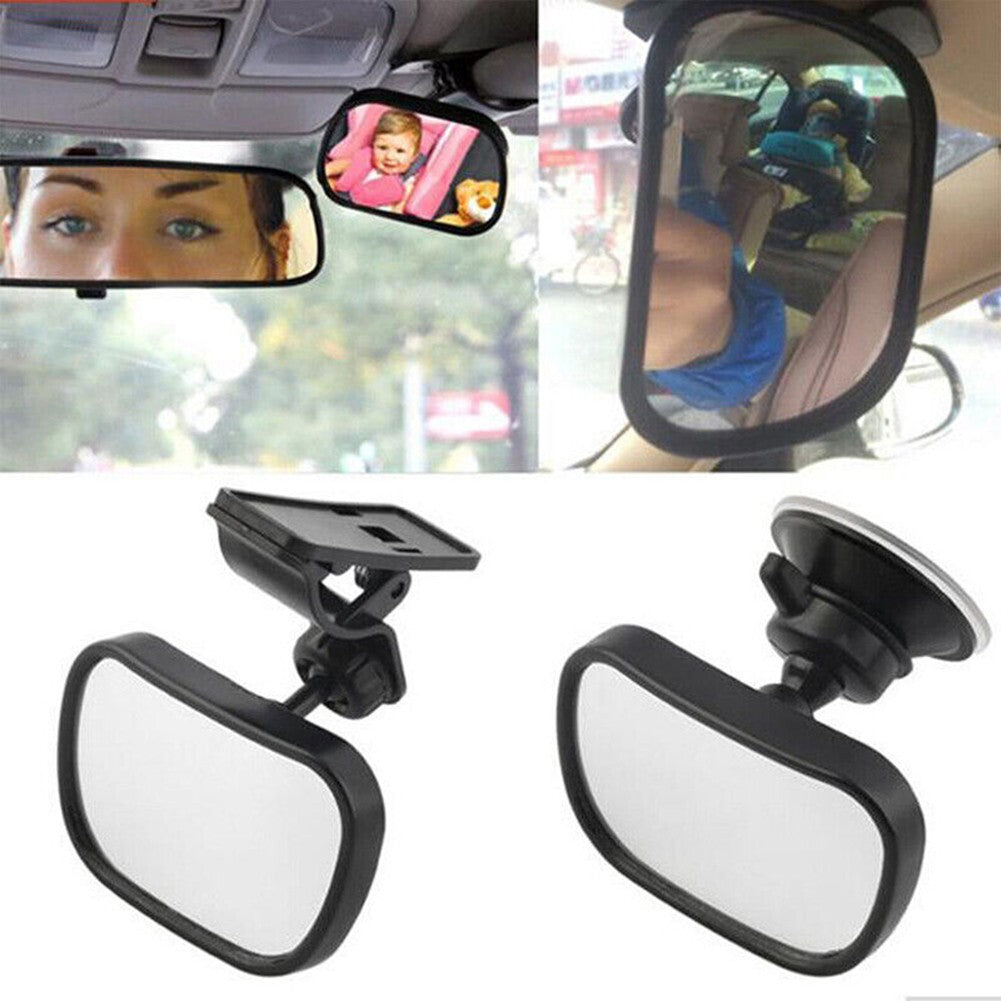 Wide Angle Rearview Mirror for Car For Seats Dual Mounting Options Included