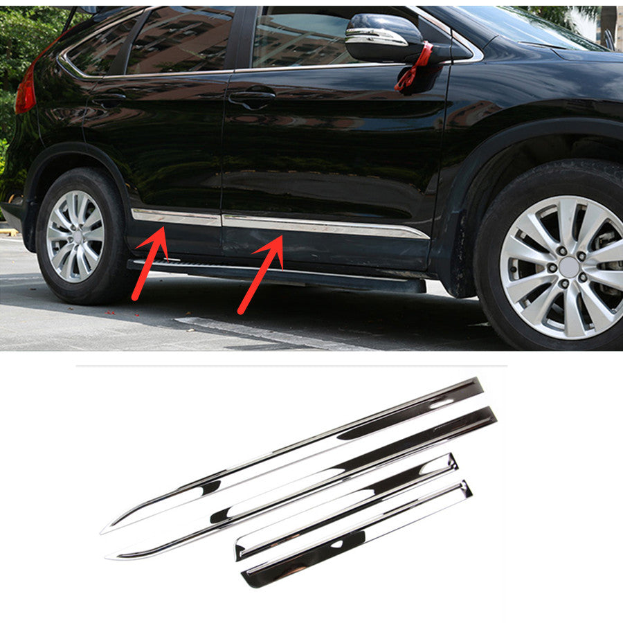 ABS CHROME BODY SIDE MOULDING TRIM 4pcs for Honda CR-V CRV 2012-2016