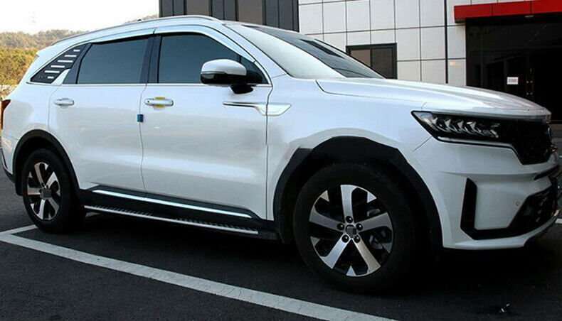 for Kia Sorento 2021-2023 Chrome Window Wind Visors Sun Rain Guard Vent Shield