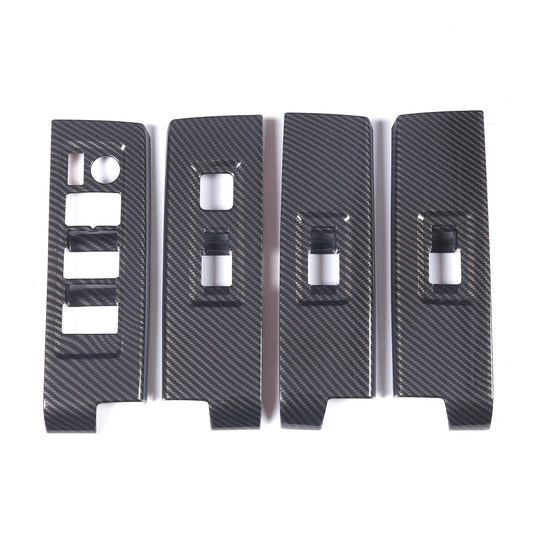 2-Pack Red Carbon Fiber Headlight Brow Strips for Corvette C7 2014-2019