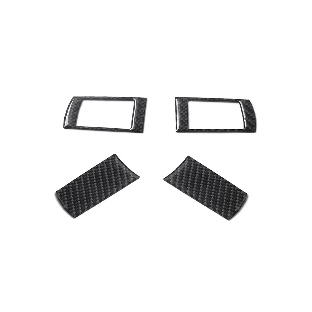 4Pcs Carbon Fiber Steering Wheel Button Cover Trim Type B for Chrysler 300 05-07