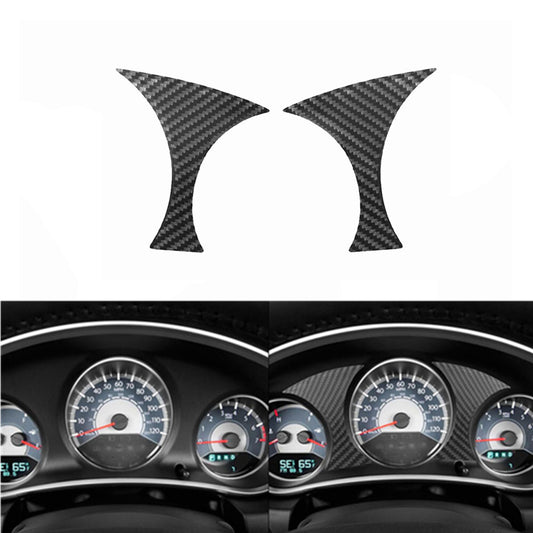 2X Carbon Fiber Speedometer Surround Frame Cover Trim for Chrysler 200 2011-2014