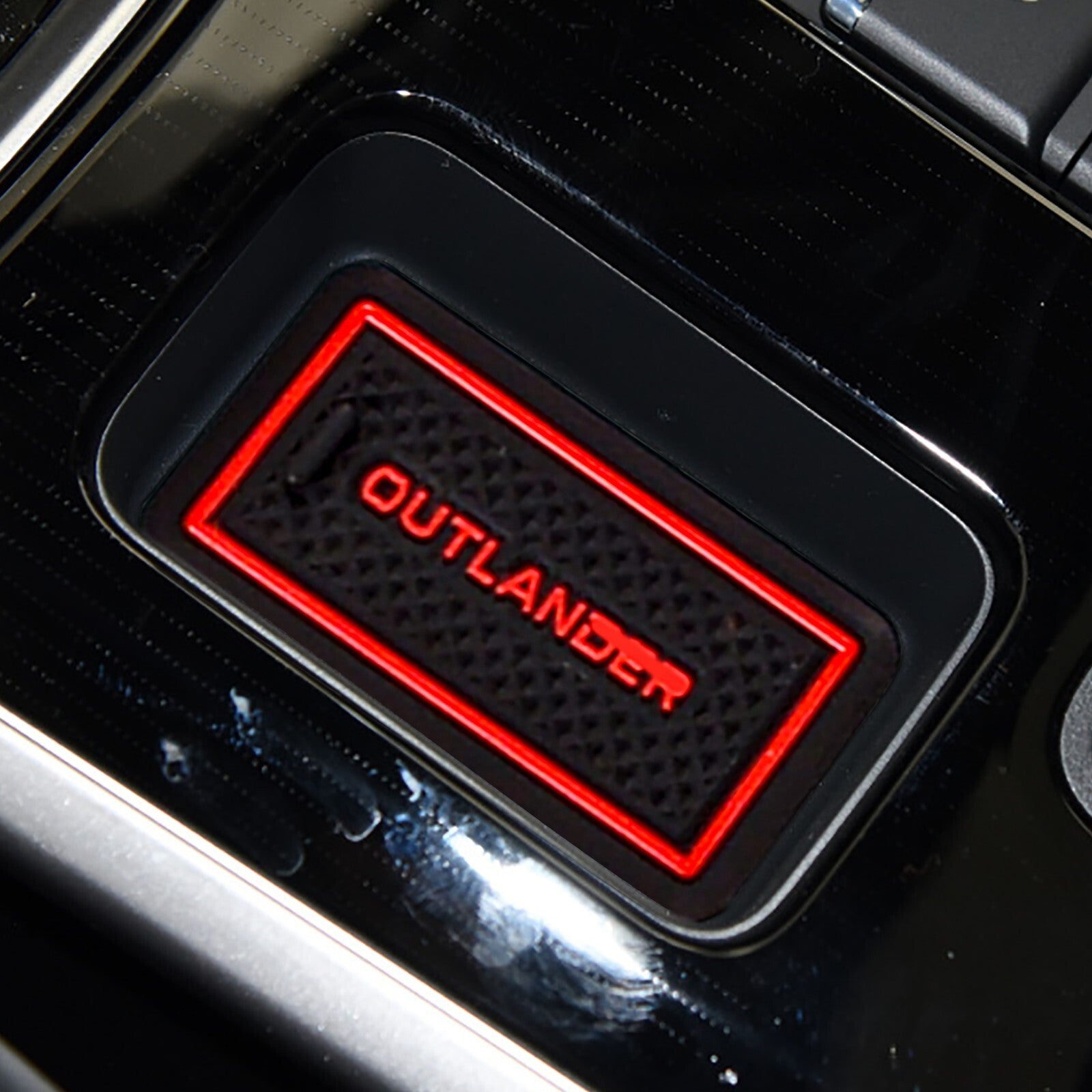 for Mitsubishi Outlander 2019 - 2021 Anti-Slip Gate Slot Cup Mat Accessories RED