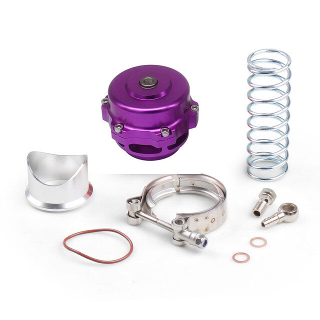 Purple Universal 50mm Blow Valve (BOV) with V-band Flange Clip Spring Kit
