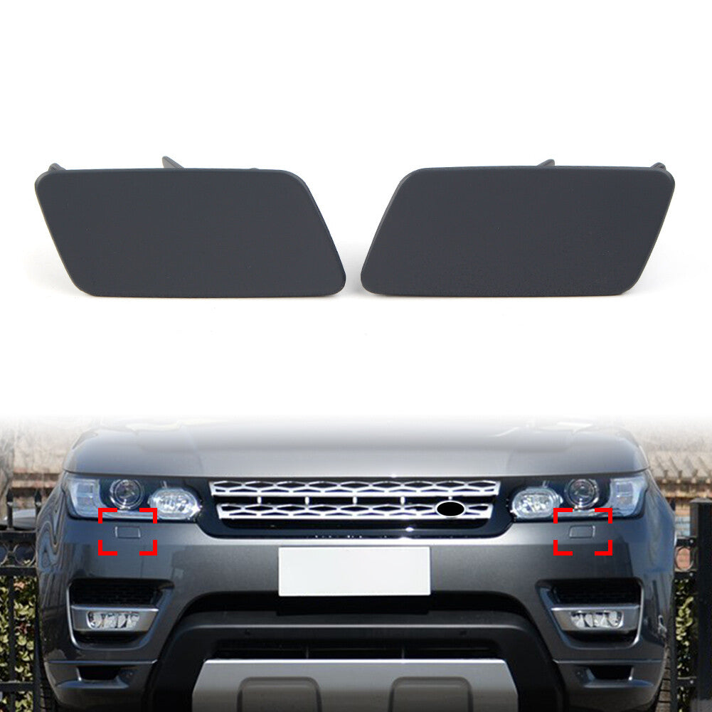 Pair Headlamp Washer Cover Cap for Range Rover Sport 2014-2017 LR045044