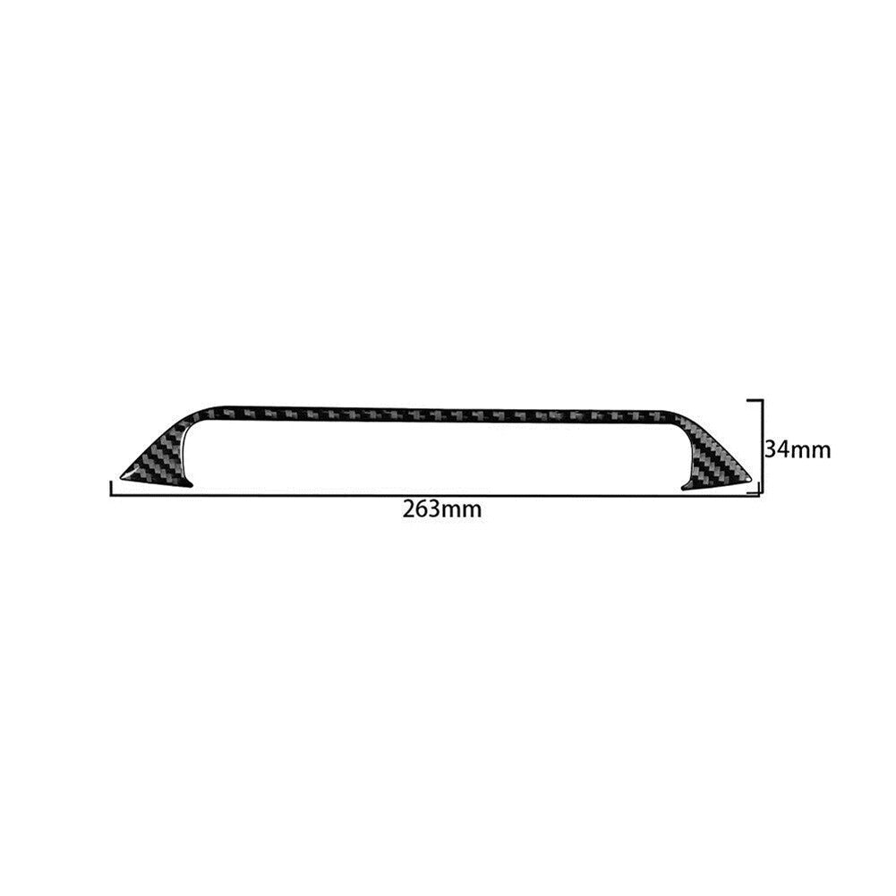 Carbon Fiber Below Center Console Cover Trim For Silverado for GMC for SIERRA 2014-2018