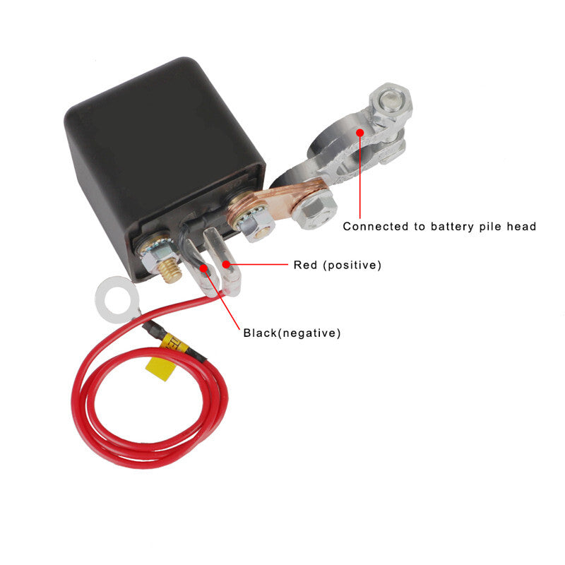 Car Battery Disconnect Cut Off Isolator Switch Anti-Theft Remote Control Switch