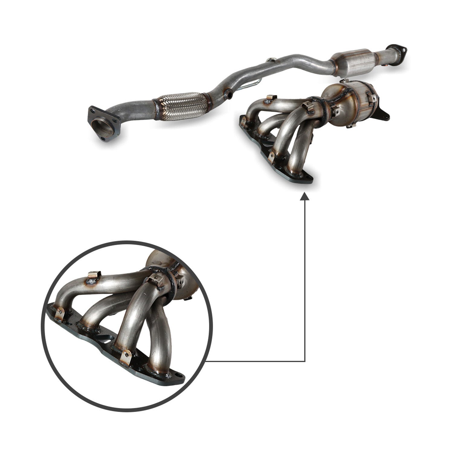Stainless Steel Manifold Catalytic Converter For 07-13 for Nissan Altima 2.5L 16593