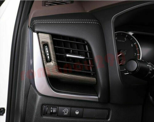 for Nissan Rogue 2021-2023 Wood Grain ABS Center Console Air Outlet Cover Trim