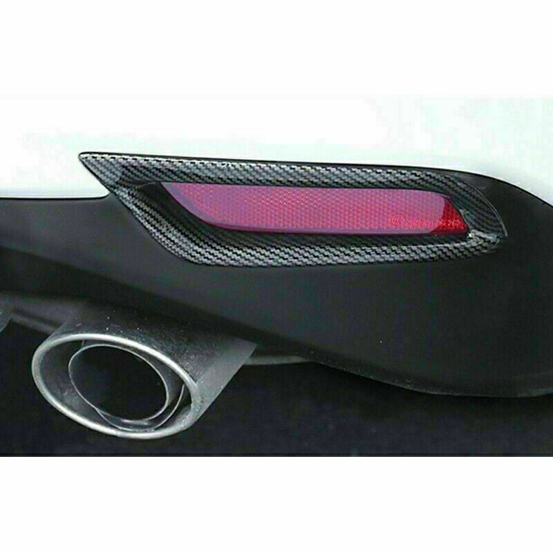 Carbon Look Rear Bumper Fog Light Lamp Cover for TOYOTA for CAMRY 2018-2023 L/LE/XLE