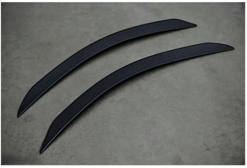 For 2015 2016 2017 for Ford for Mustang Black Primer Car Front Fog Light Wind Knife Trim