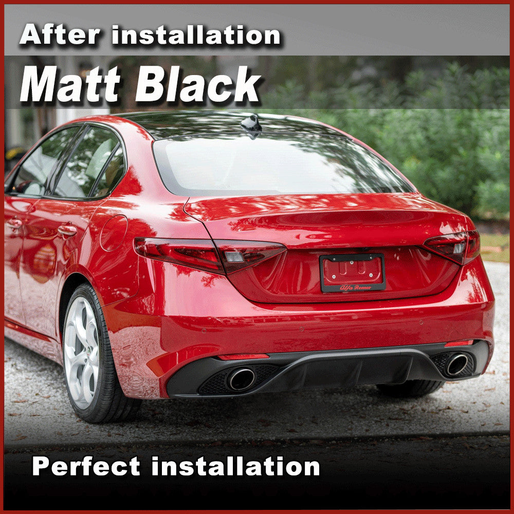 Fit for Alfa Romeo Giulia Sedan 17-20 Rear Bumper Diffuser Lip With Exhaust Tips
