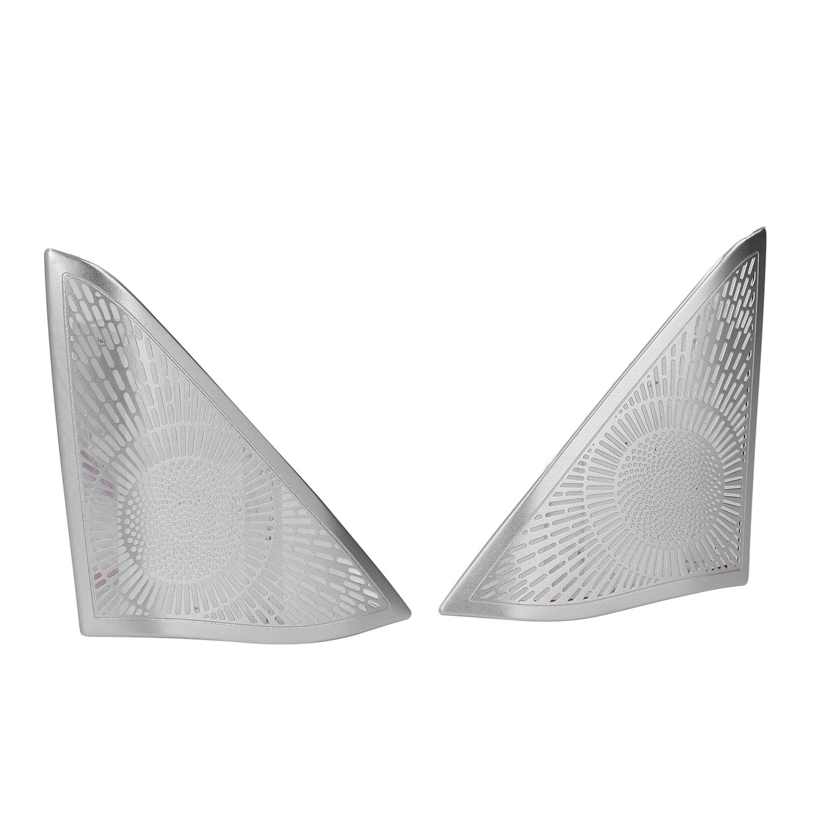New 2Pcs New Door Speaker Cover Trim Stickers Aluminium Alloy Part for Benz E