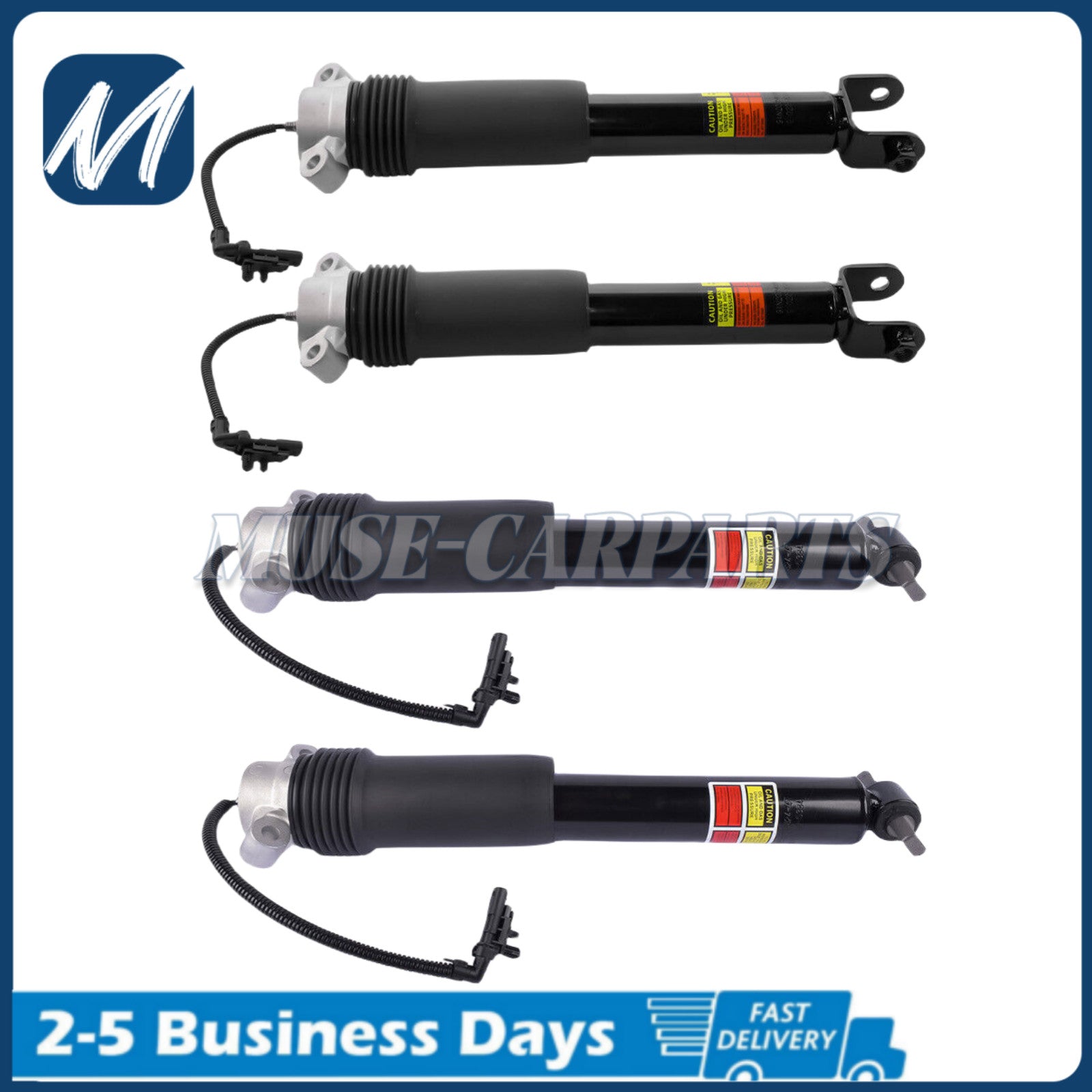 Pair Fit for Jeep Grand Cherokee SRT 2012-2022 Rear Shock Absorber Struts w/ Active