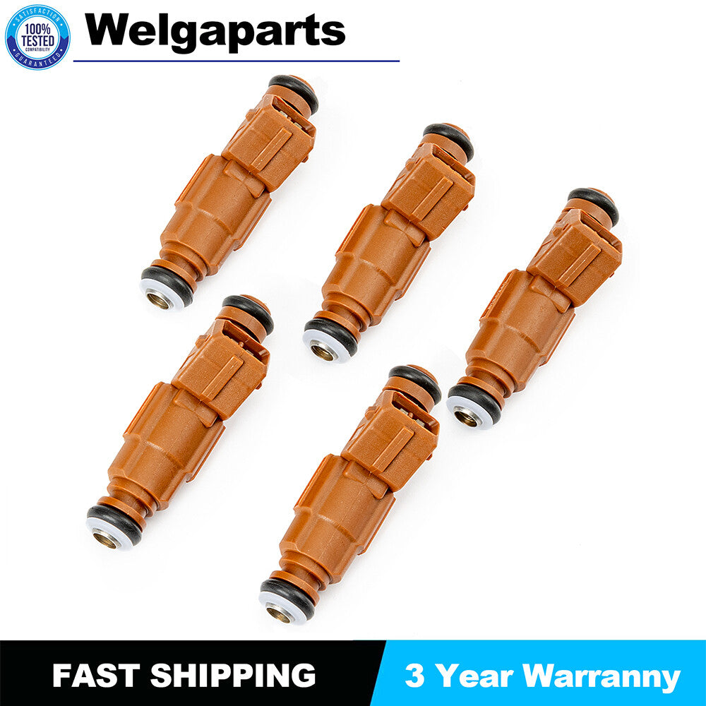 5PCS Fuel Injectors 0280155831 For 1998-09 for Volvo S60 S80 C70 V70 XC90 2.4L 2.5L