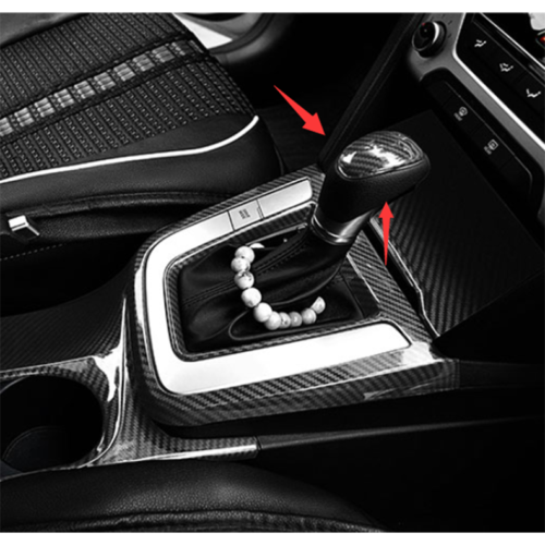 for Hyundai for Elantra 2017-2020ABS Carbon Inner Gear Shift Knob Molding Cover Cap