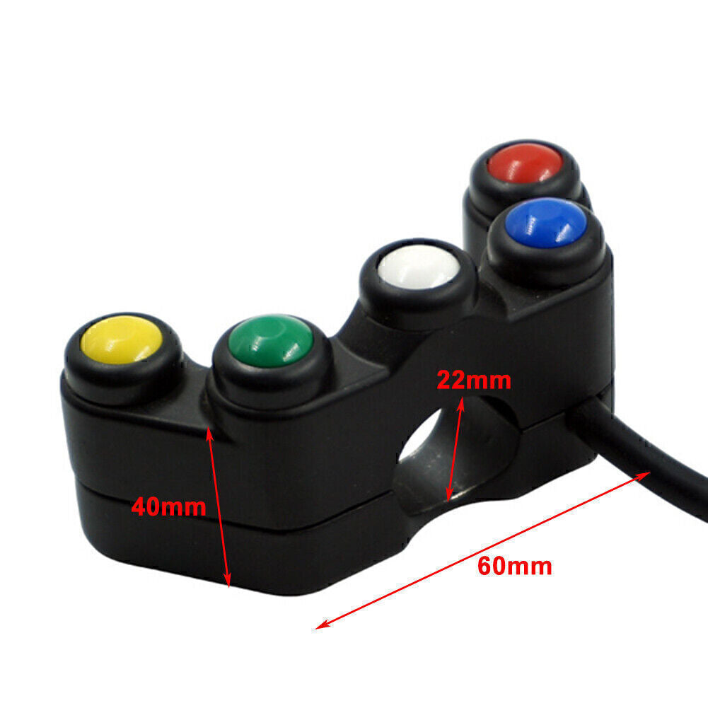 Universal 5 Taste Array Motorrad Schalter Rennr?der 7/8  22mm Lenker Schalter