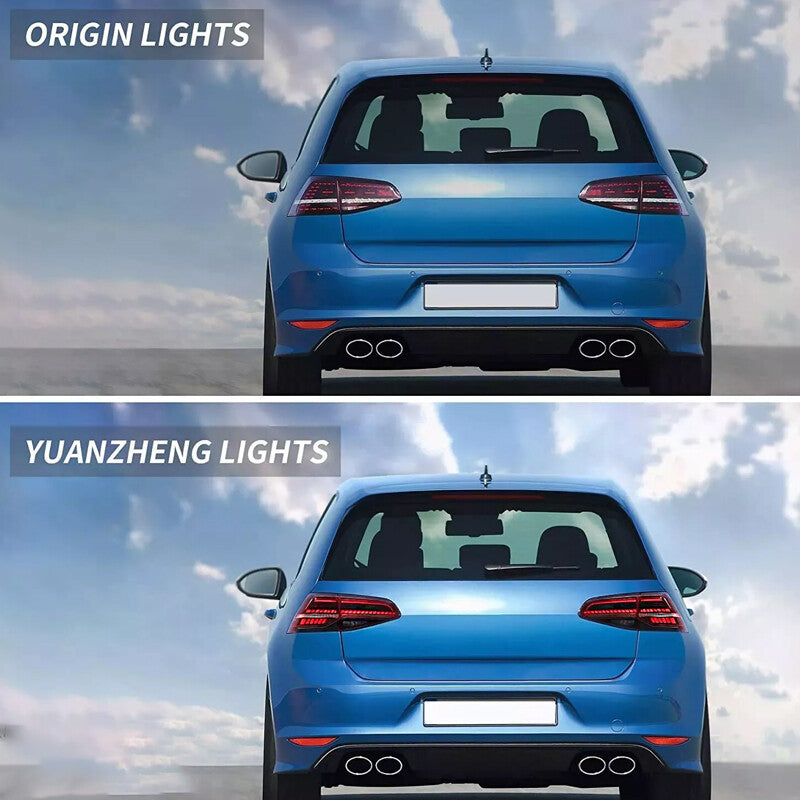 LED Red Tail Lights for VW for Golf 7 MK7/ 7.5 GTI 2013-2019 W/Sequential 4PCS