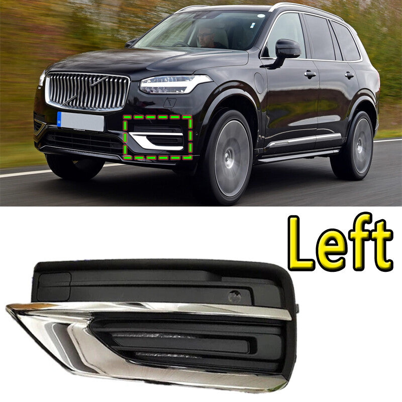 Suitable for Volvo XC90 2020 2021 fog light grille ABS front bumper fog light grille left
