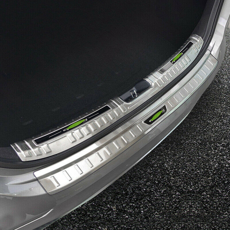 for Kia Forte K3 2019-2021 Silver Rear Bumper Protector Guard Sill Plate Trim 2x