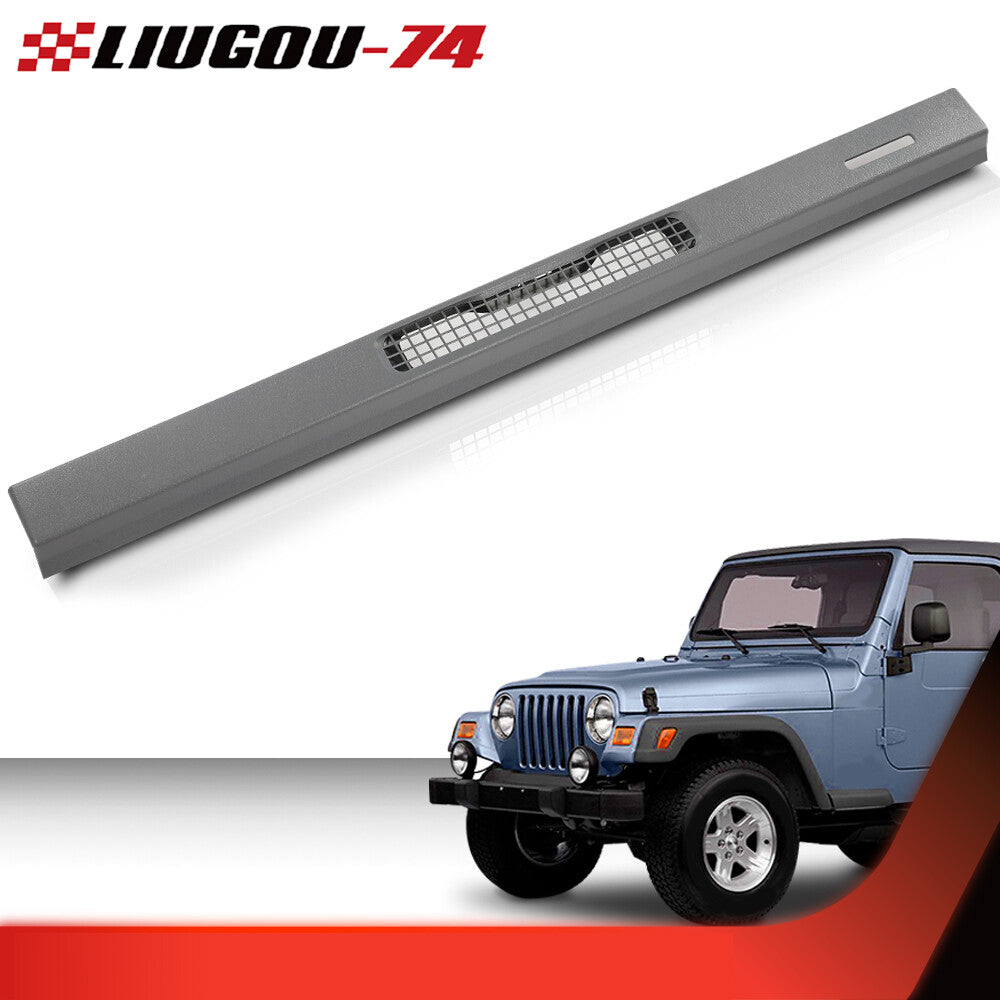 Grey dashboard top cover defrost vent trim suitable for 1997-2006 for Jeep for Wrangler TJ