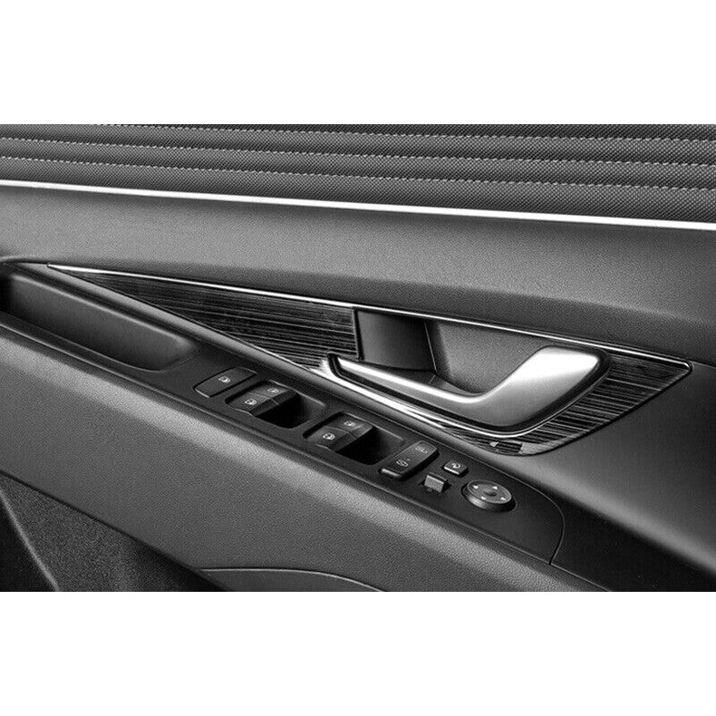 for Hyundai for Elantra 2021-2023 Black steel Interior Door Handle frame Cover Trim