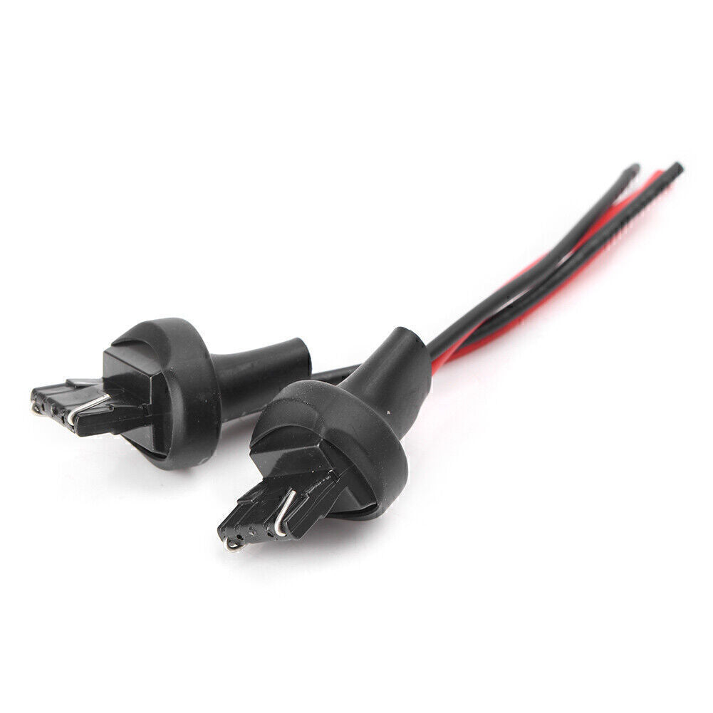 2x 7440 992 T20 Male Adapter Wiring Harness DRL Turn Signal Tail Lamp Retrofit