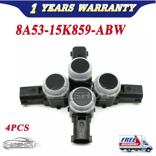 4PCS Bumper Parking PDC Aid Sensor Black 8A53-15K859-ABW for Ford Explorer Focus