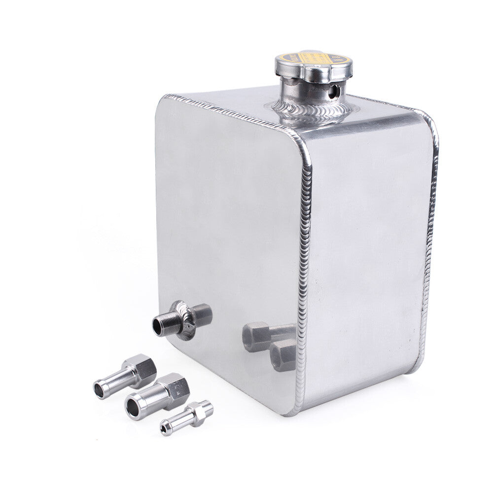2.5L Universal Coolant Radiator Overflow Recovery Water Tank Bottle PRO Aluminum