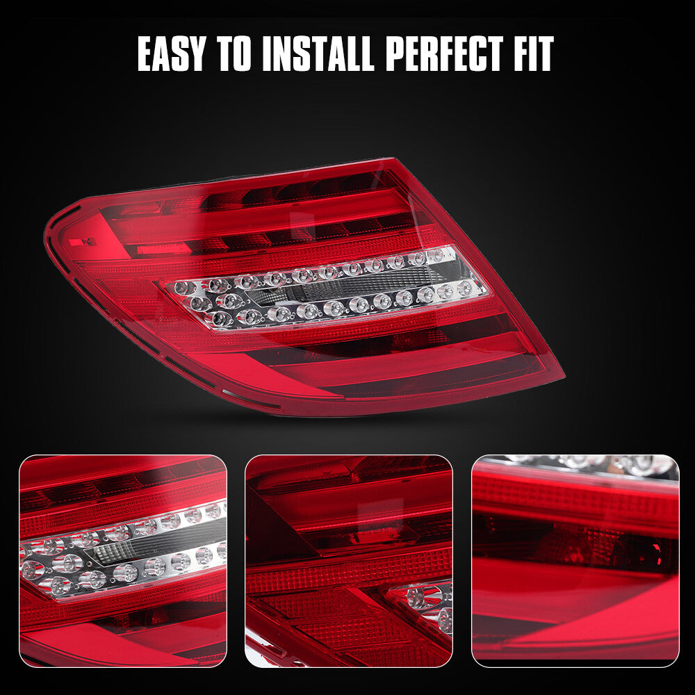 for Mercedes Benz W204 2011-2014 Left LED Tail Light Tail Lamp