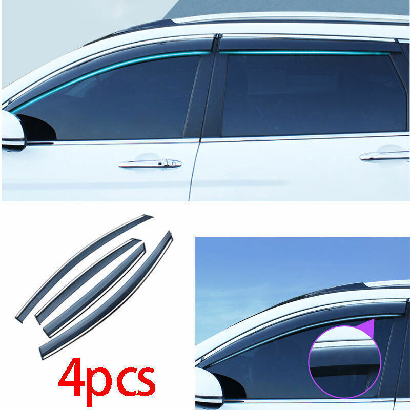 Fit For 20-2024 for Cadillac CT4 ABS Side Window Visor Shades Sun Rain SafeGuard 4X