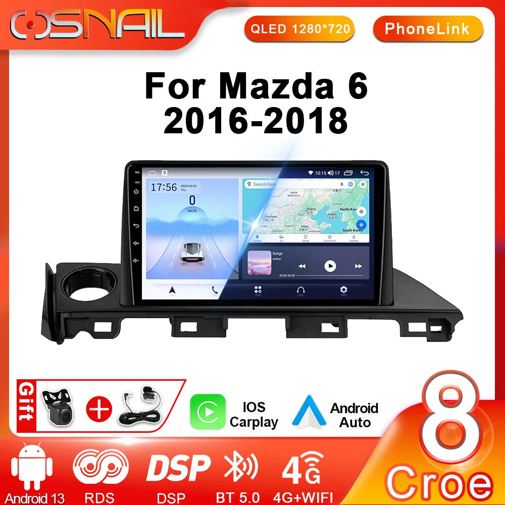 Android Video Player for Mazda 6 Atenza Car AutoRadio Carplay GPS Navi 2016-2018