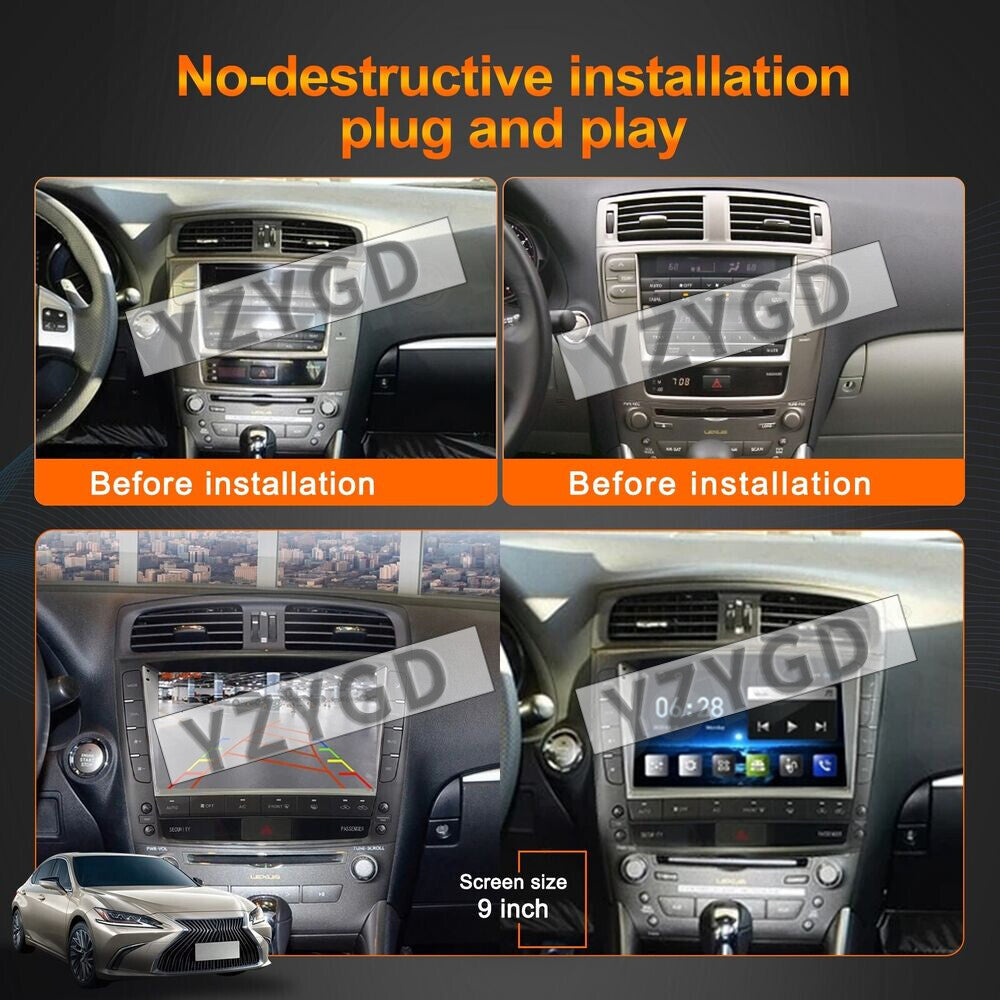 for Lexus IS250 300C 2005-2013 Android Car Radio CarPlay Receiver 128GB Screen