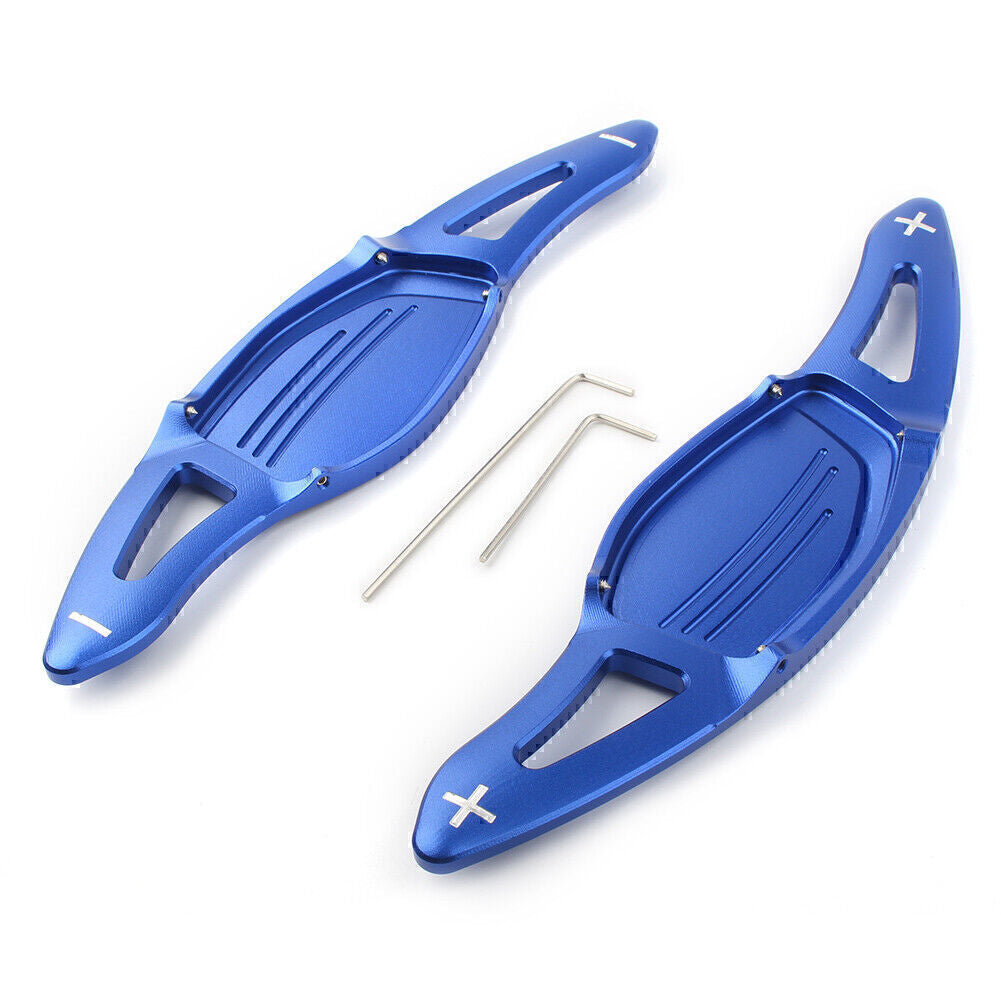 Lenkrad Paddle Shifter Verl?ngerung f¨¹r for Audi R8 RS3 RS4 RS5 TT RS Blau 2 PCs