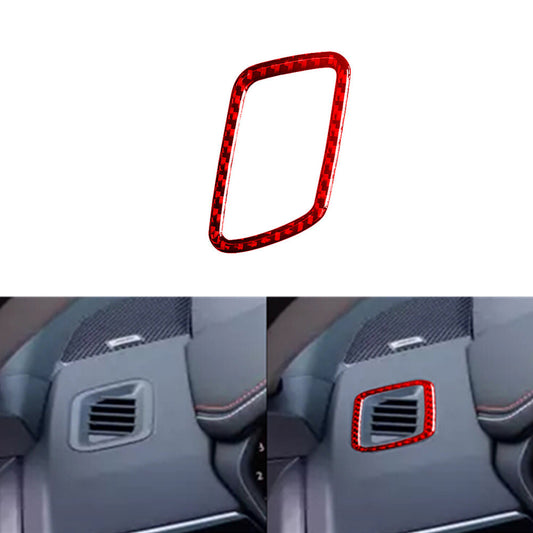 Red Carbon Fiber Driver Side Defogging Air Outlet Cover for Nissan Altima 19-22