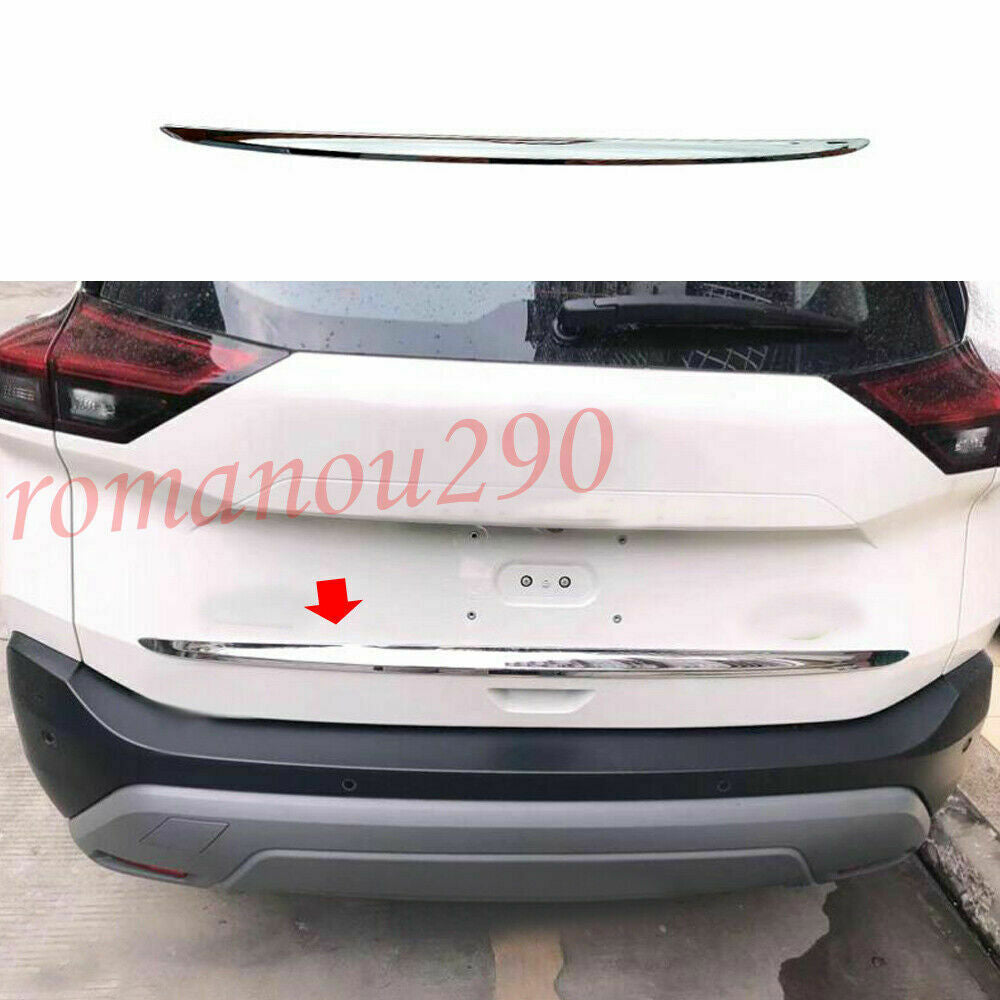Fit for Nissan Rogue 2021-2023 ABS Chrome Rear Door Trunk Lid Molding Cover Trim