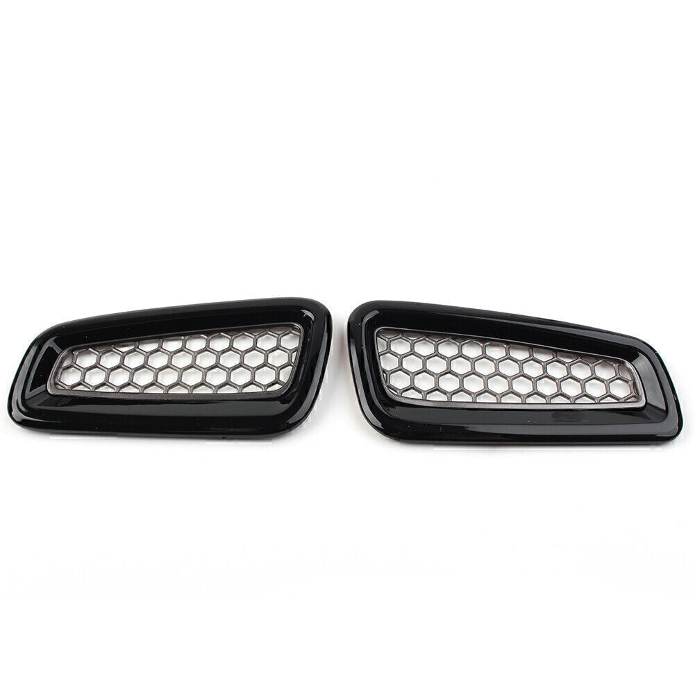 Fit for Honda for Civic 11th 2022 Up 2x Black Honeycomb Inner Dash Side Air Vent Cover