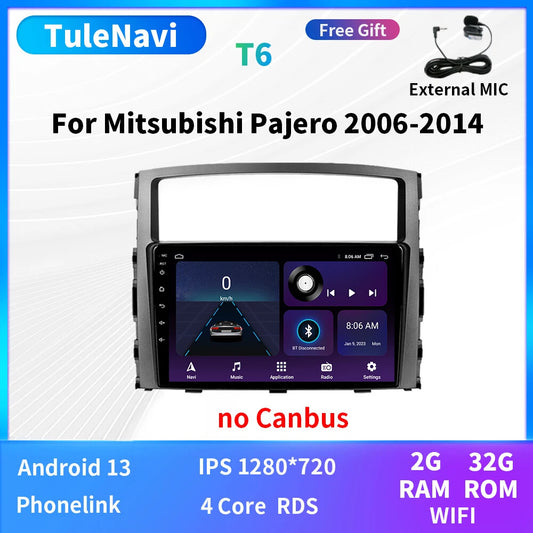 2006-2014 for Mitsubishi for Pajero 4 V80 V90 Car Radio Multimedia Video Player GPS