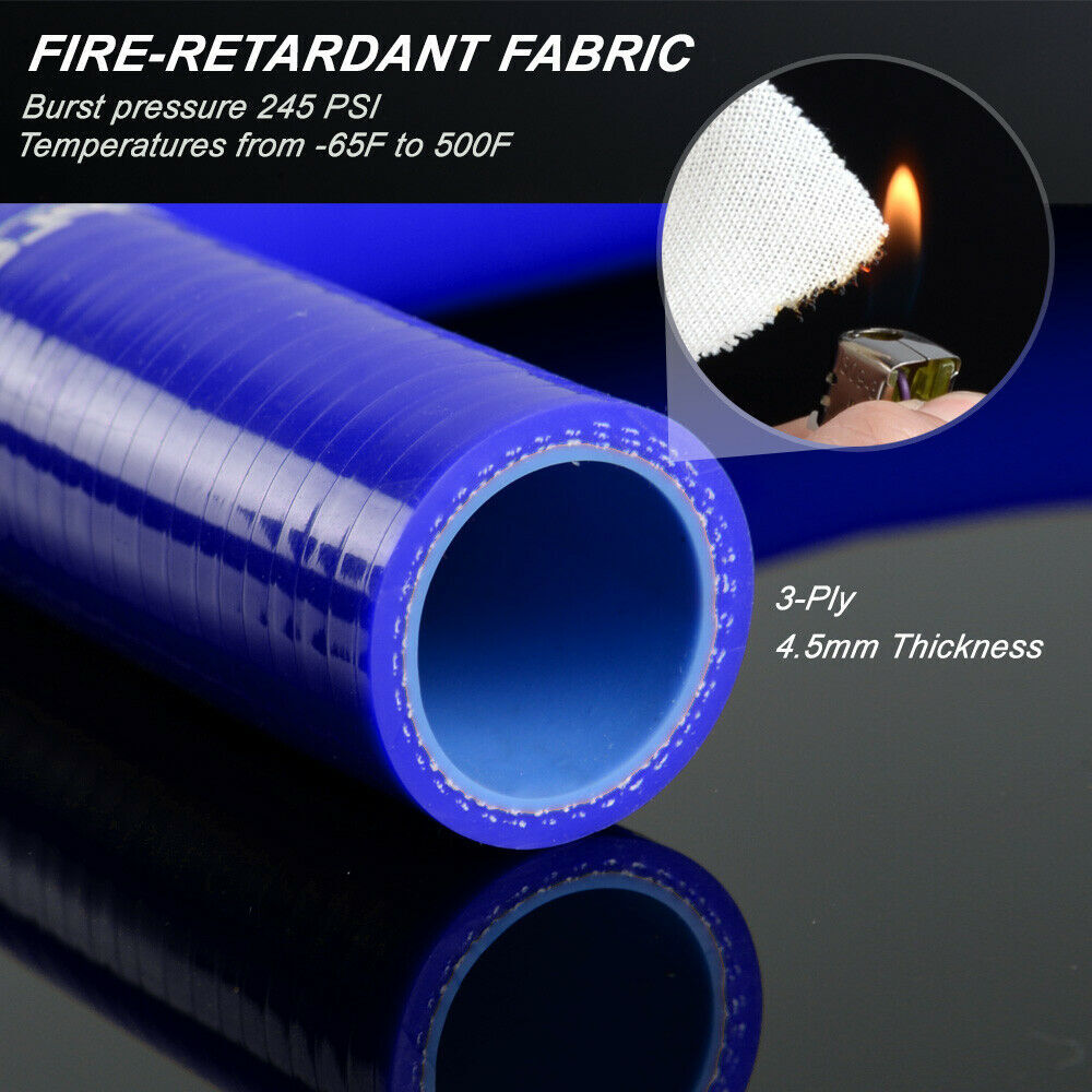Suitable for 03-07 for Benz for Smart Fortwo Roadster Blue Silicone Intercooler Hose Kit