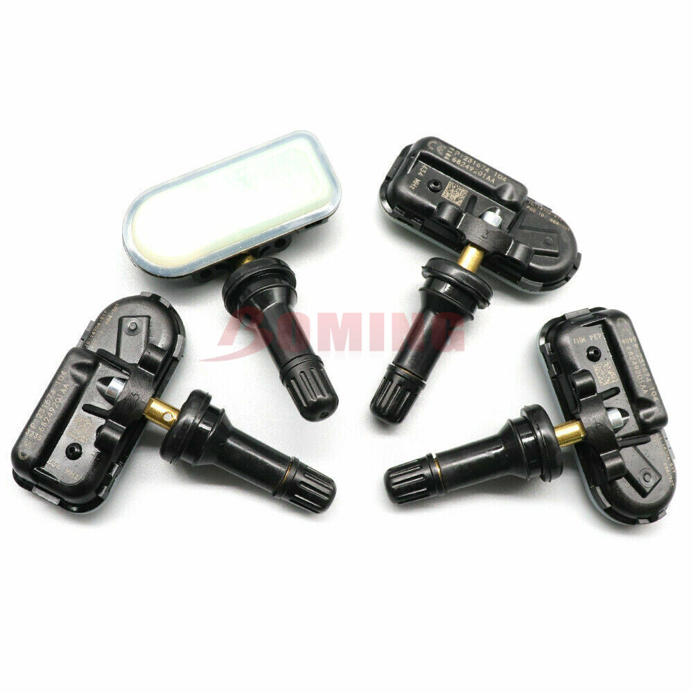 4-pack of new TPMS tire pressure sensors 68249201AA for Jeep Cherokee for RAM 1500 434MHz