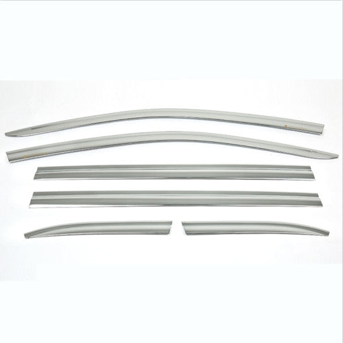 Chrome Door Window Visors Vent Shades Sun Rain Guard for Cadillac XT5 2017-2023