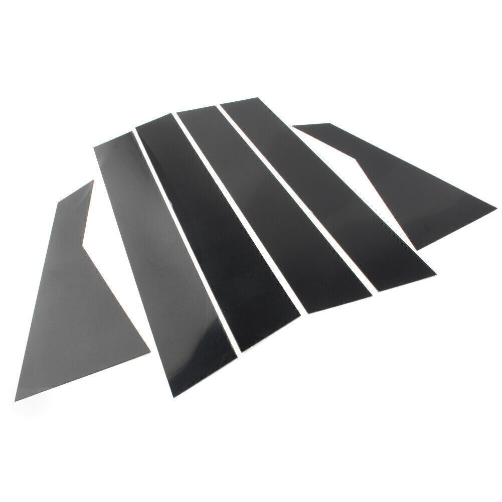 6pcs Pillar Posts Door Window Trim Cover Set Black for Kia Forte 2019-2024 Sedan